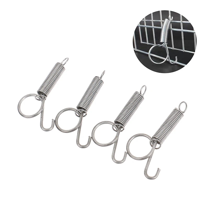 Rabbit Cage Door Tension Spring Hook Fixing Multipurpose Animal Qme