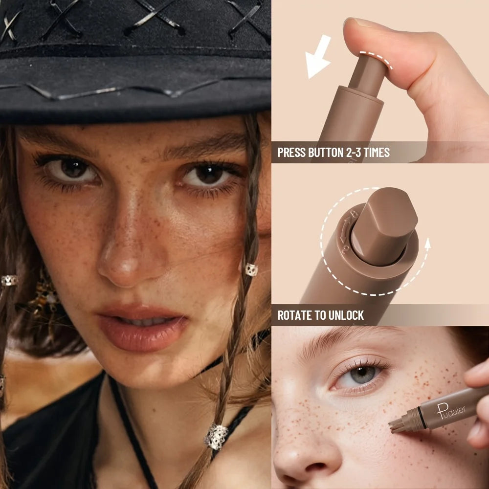 Natural Freckle Stamp Pen Waterproof Sweatproof Quick-drying Delicate Qme
