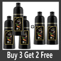 Natural Herbal Hair Dye Shampoo 3 in 1 Change Hair Color Gray Hair to Dark Brown Black Deep Nourishing Care Qme Buy 3 Get 2 Free