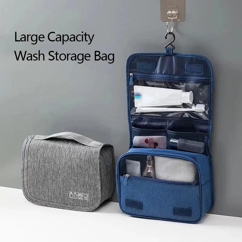 Large Capacity Washing Supplies Storage Bag Multifunction Travel Storage Handbag Portable Makeup Bag Waterproof Hanging Bags Qme