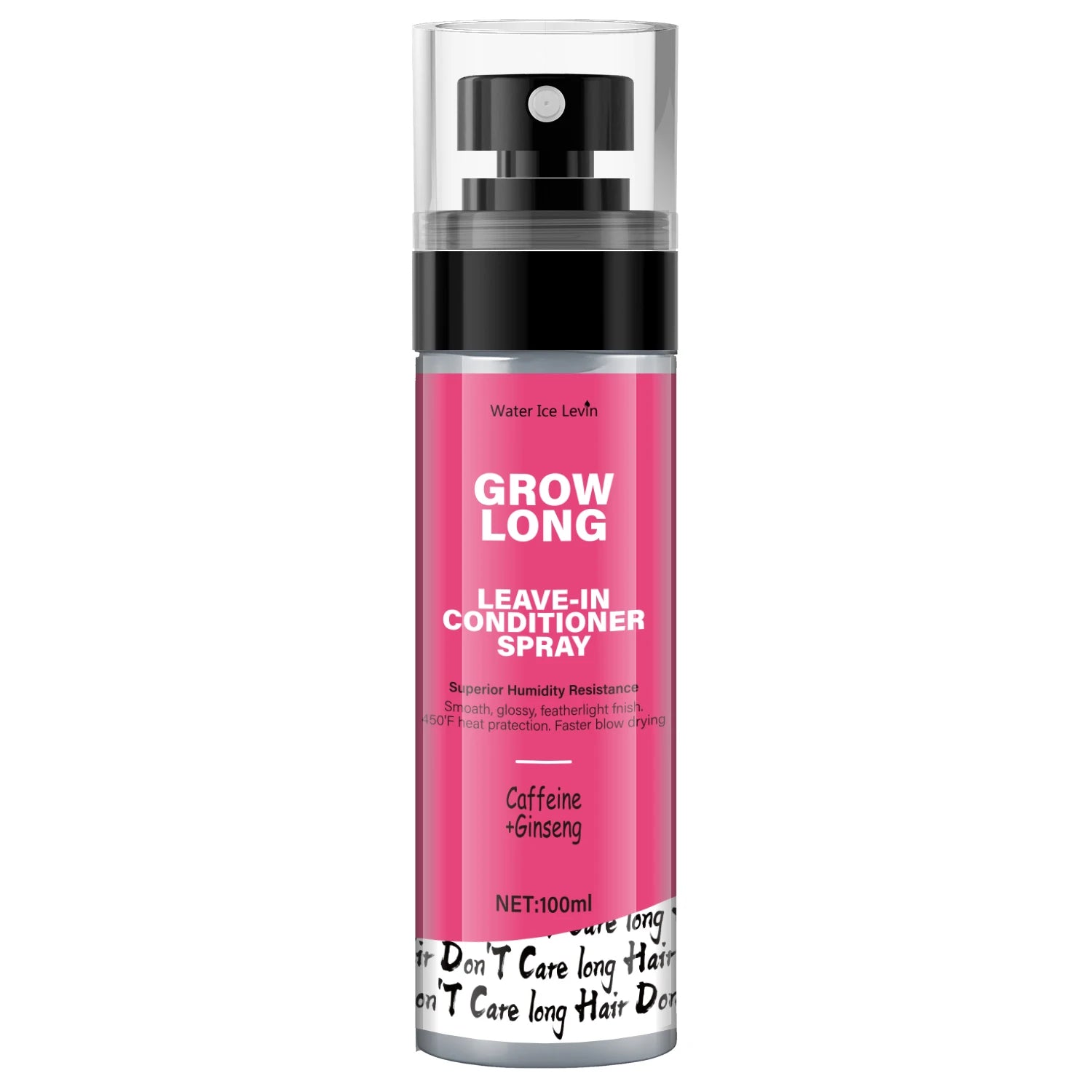 Leave-In Conditioner Spray and Smoothing Agent, Long-Lasting Biotin - Anti-Frizz Deep Conditioner for Split Ends and Breakage - with Vitamin E, Caffeine, and Ginseng, Suitable for Curly, Dry, and Damaged Hair Qme 100ml One Bottle