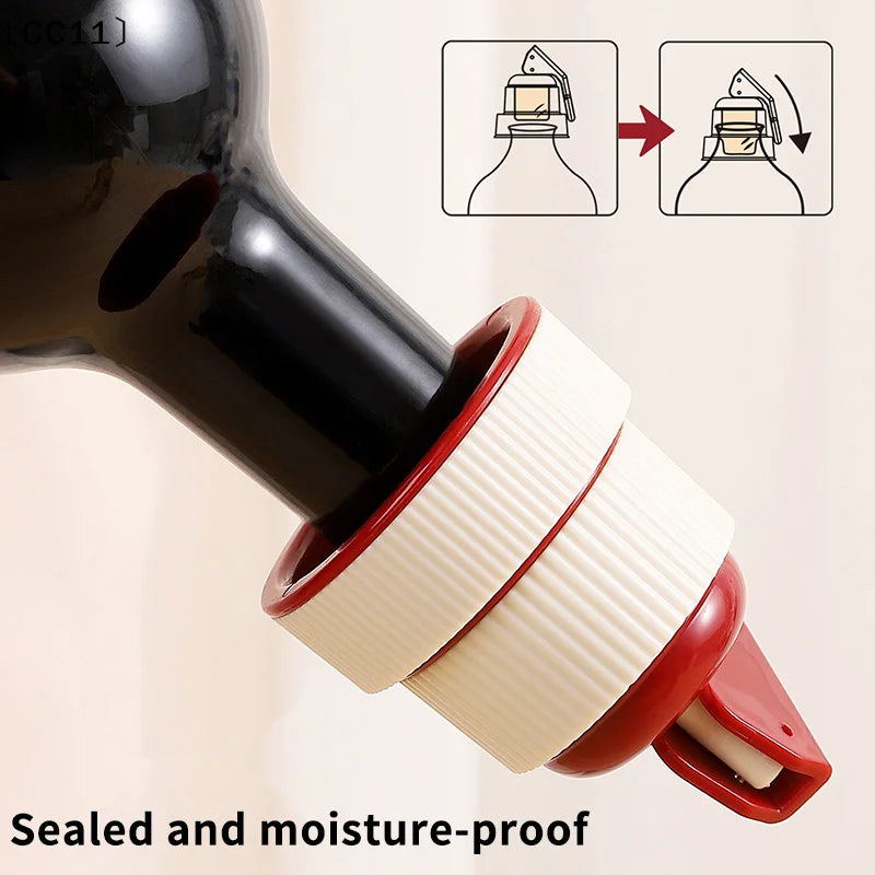 Wine Stopper Vacuum Red Spirits Reusable Universal Bottle Timer CC11 Qme