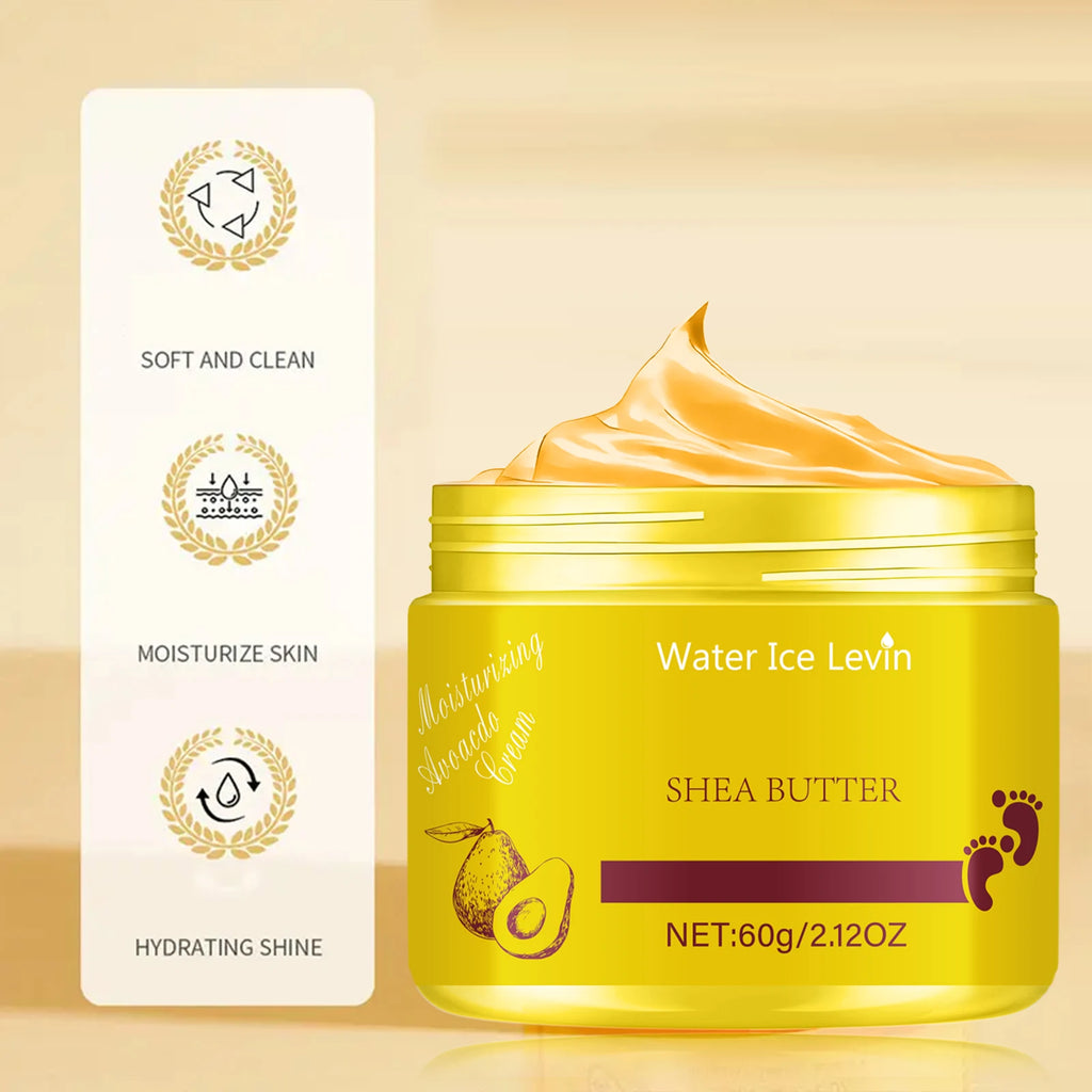 Water Ice Levin Shrando Pure Shea Butter 60g | Intense Moisture Lock | Skin Repair & Nourishment for All-Day Softness Qme