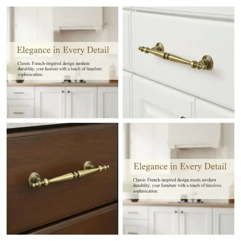 Single-hole Drawer Knob Aluminum Alloy Cupboard Handle Vintage Qme