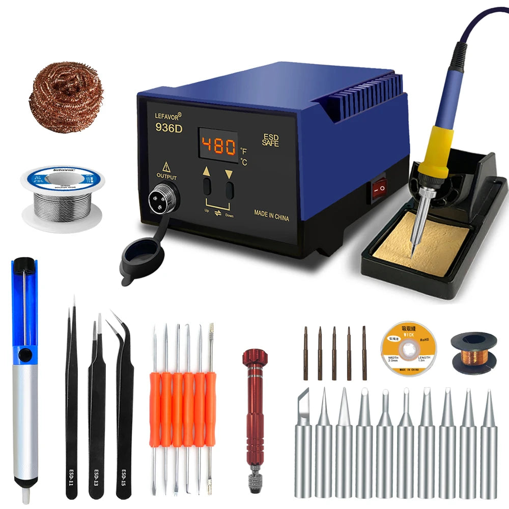 936D 936H 60W Digital Soldering Iron Stations Fast Temperature Qme 936D 4 US