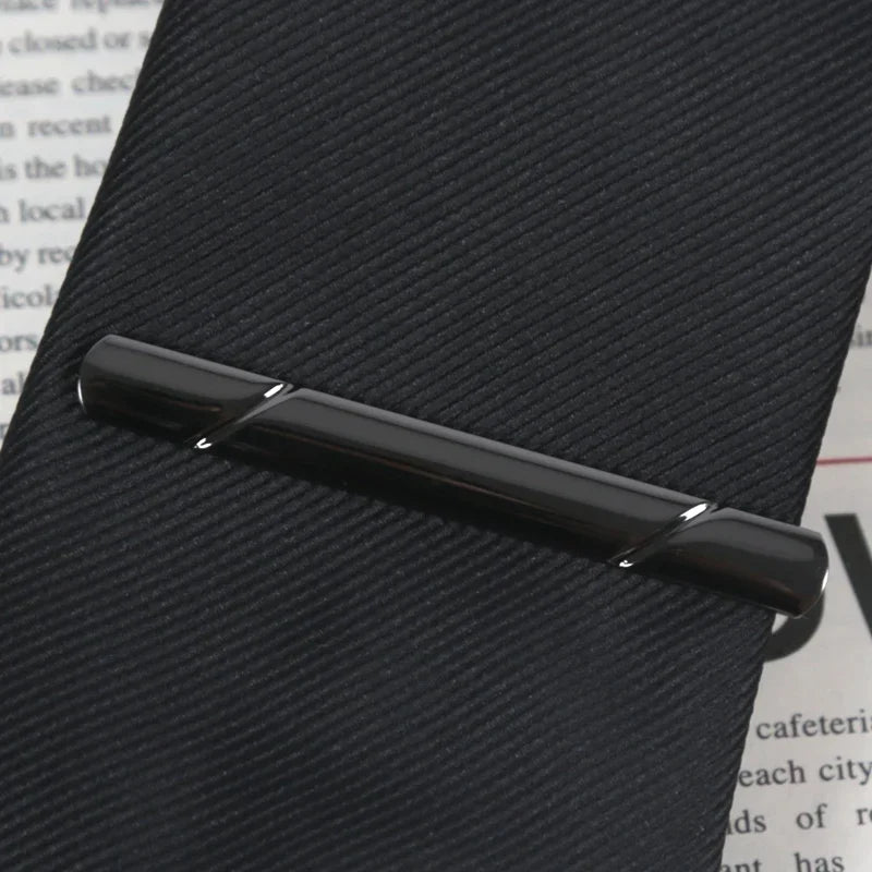 Men Luxury Design Tie Clip Wedding Necktie Metal Copper Clasp Qme