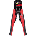 Multifunctional Cable Wire Stripper Cutter, Crimping Stripping Plier Tool, Self-adjusting 8" Automatic Wire Stripper Qme Red