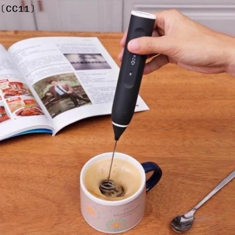 Rechargeable Handheld Electric Egg Beater 3 Speeds Stainless Steel Qme
