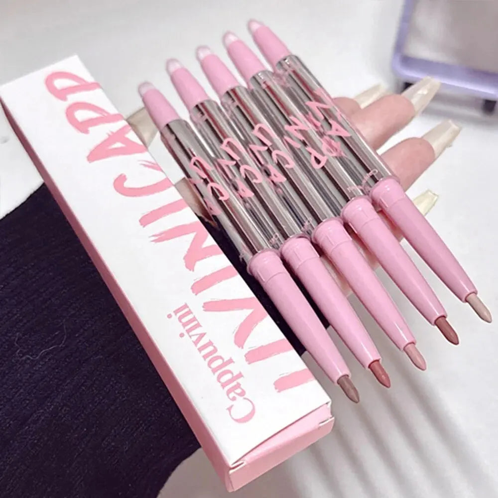 Nude Lip Liner Brush Cappuvini Korean Makeup Long Last Velvet Matte Qme