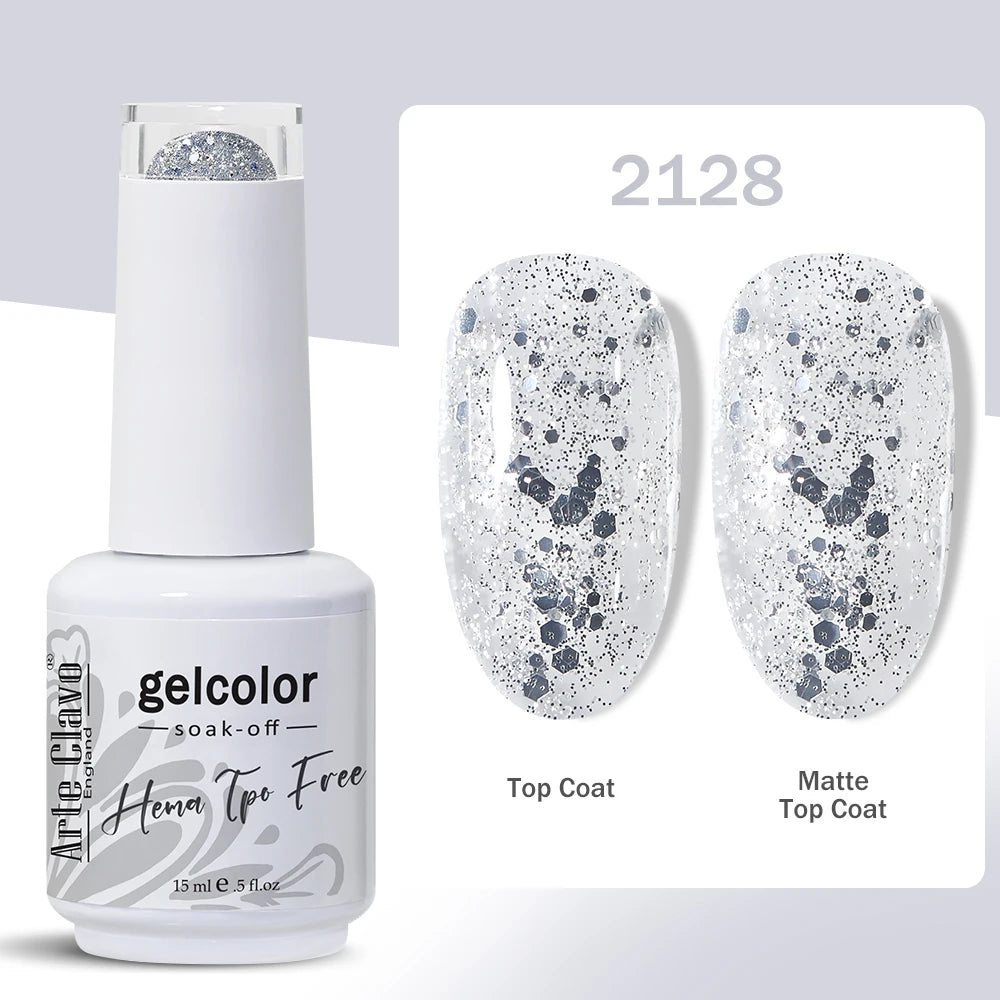Arte Clavo Nail Art Semi Permanent Gel Polish Supplies Professionals Qme 2128