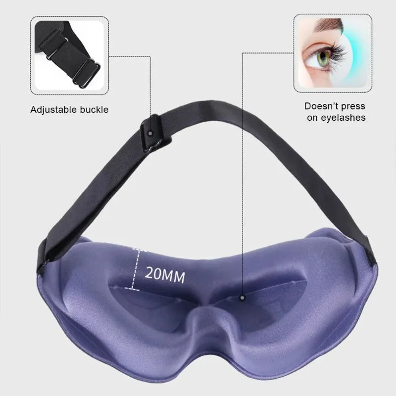 3D Stereoscopic Light-blocking Sleep Eye Mask Breathable Non-pressing Qme