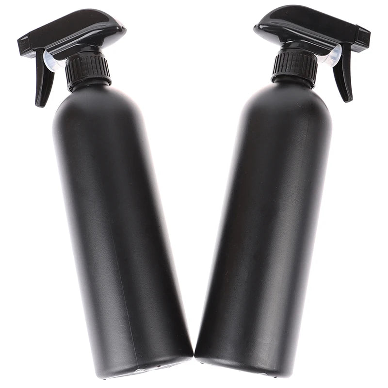 2x Plastic Trigger Spray Bottle Black Multi-functional Car Cleaning Qme One Size