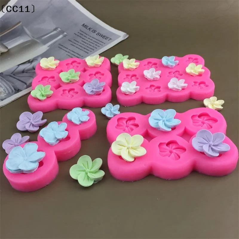 3 6 9 12Grids 3D Flower Silicone Mold DIY Cake Decorations Mousse Qme