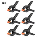 6pcs 2inch Spring Clamps Heavy Duty Plastic For Background Muslin Canvas Paper Chromakey Screen Clip Photo Studio Carpenter Tool Qme 6PCS