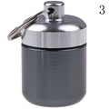 Portable Keychain Pill Case Aluminum Alloy Metal Medicine Container Qme 3