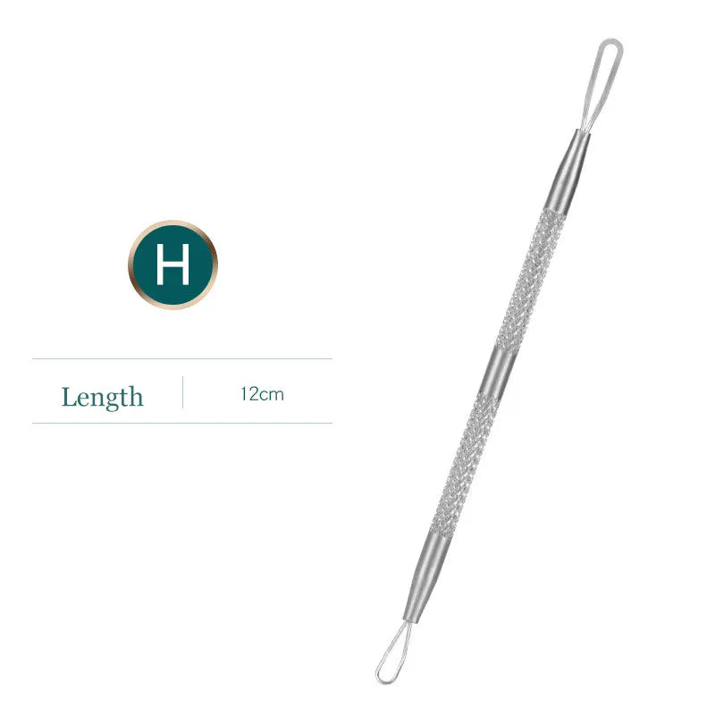 1PC Blackhead Acne Needle Stainless Steel Acne Remove Tweezer Blackhead Extractor Pimple Tweezer Face Pore Cleanering Care Tool Qme