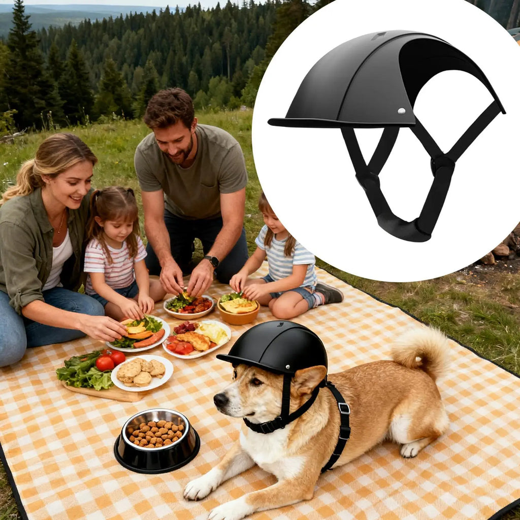 Dog Helmets Shock Absorbing Headgear With Adjustable Strap Stylish Dog Headgear For Outdoor Holiday Party Costume Photograph Qme