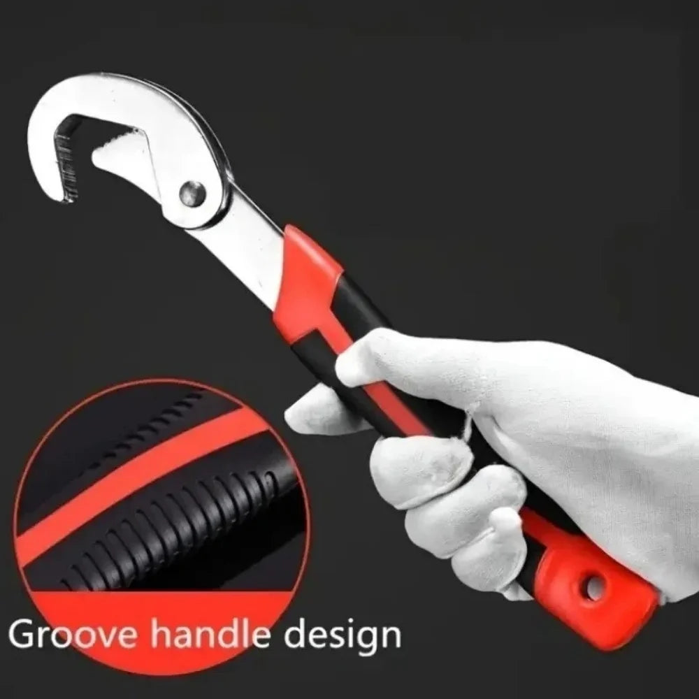1PC 280MM Universal Portable Wrench Tool Multifunctional Double-Ended Pipe Wrench Adjustable Ratchet Spanner Hand Repair Tools Qme
