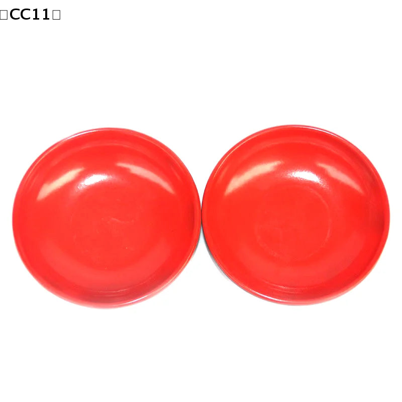 Red Black Round Sauce Dishes Food Dipping Bowls Melamine Seasoning Qme