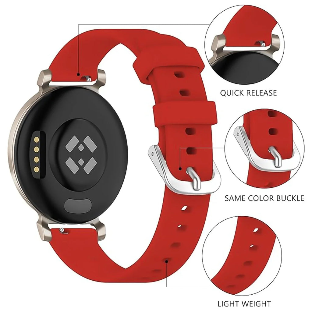 For Garmin Lily 2 Strap Official Silicone Soft 14mm Watchband Strap Bracelet For Garmin Lily2 Active silicone 14mm SAccessories Qme