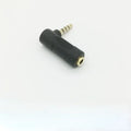 10pcs 3.5mm Audio Stereo Adapter 90 Degree 3 Pole Right Angle Female To Male 4 Pole Plug L Shape AUX Headphone Jack Converter Qme China Mainland 10pcs