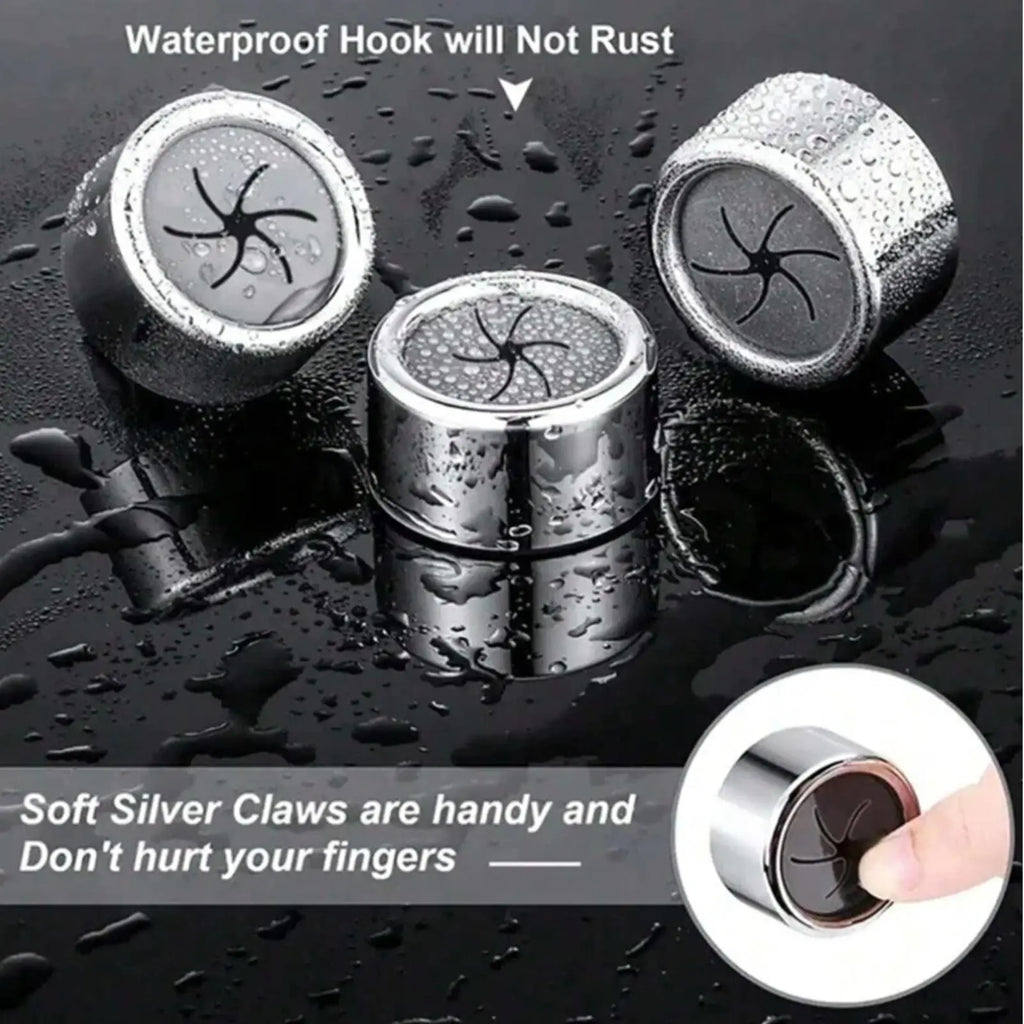 Dish Towel Hook 3 Round Dishcloth Organizer Self-adhesive No Drill Qme