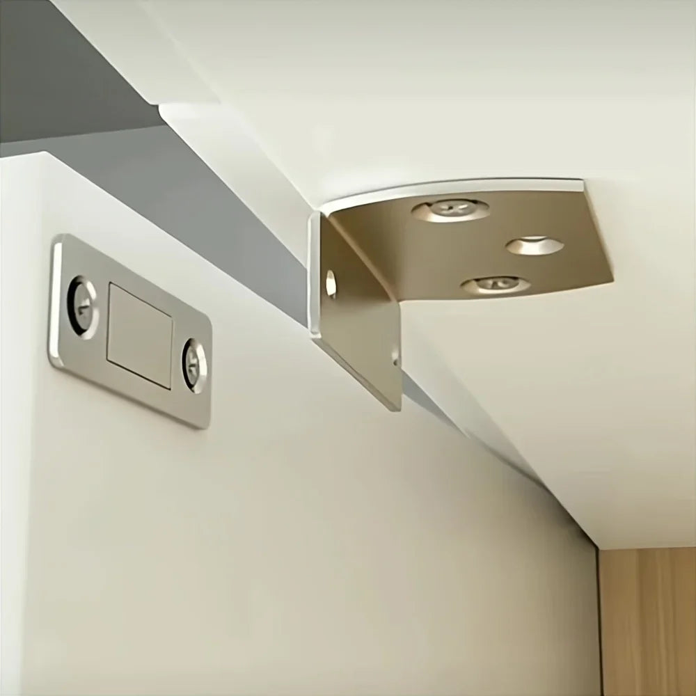 Magnetic Door Closer Cabinet Catch Latch Cupboard Ultra Thin Automatic Closer Lock Invisible Strong Door Stopper Wardrobe Qme