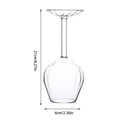Stemmed Wine Glasses Creative Upside Down Cups Inverted Drinkware Men Qme China Mainland Clear