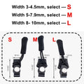 Universal Zipper Repair Kit Quick Instant Detachable Zipper Head Replacement Zipper Slider Pull for Jacket Bags Coat Free Sewing Qme black S 3pcs