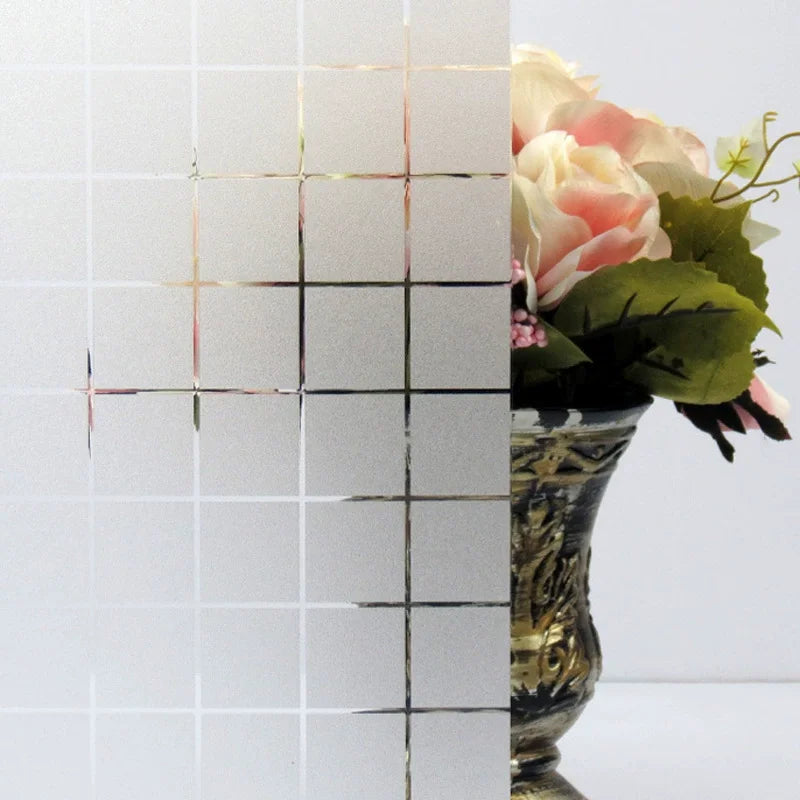 Frosted Glass Decorative Electrostatic Adsorption Sun-protective Qme fanggemosha 40cmX5m