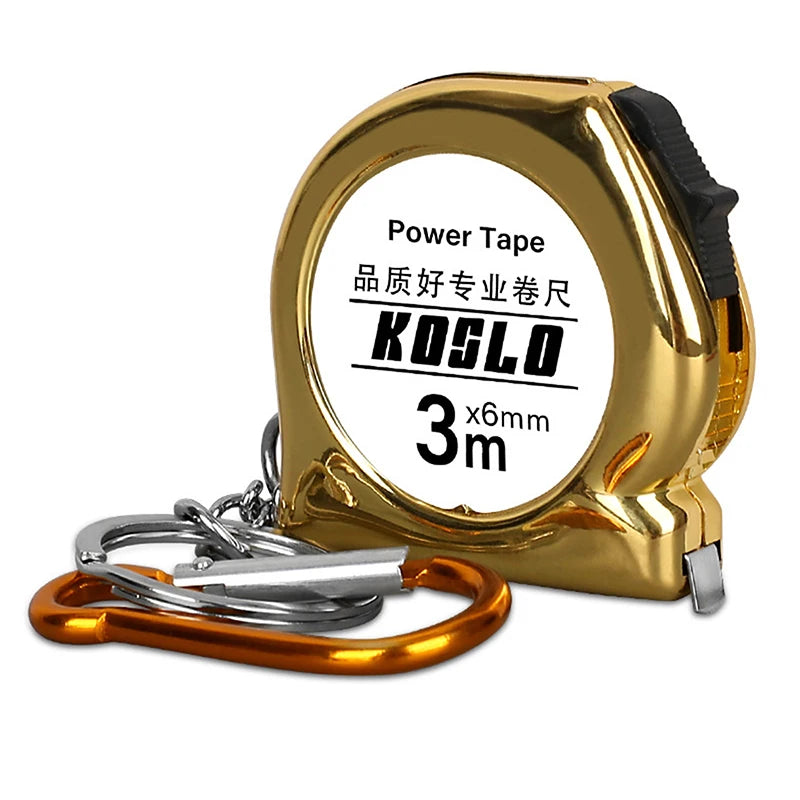 Mini Tape Measure Delicate Small Household Measuring Retractable Key Qme Gold