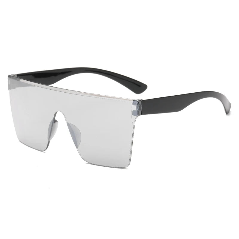 Oversized Square Frame Sunglasses Casual Fashion Women Sun Glasses Men Retro Y2K Sports Cycling Driving Goggles UV400 Shades Qme black hydragenum