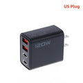 4 Port 120W USB C Fast Charger Station PD QC30 Wall Adapter Qme A3