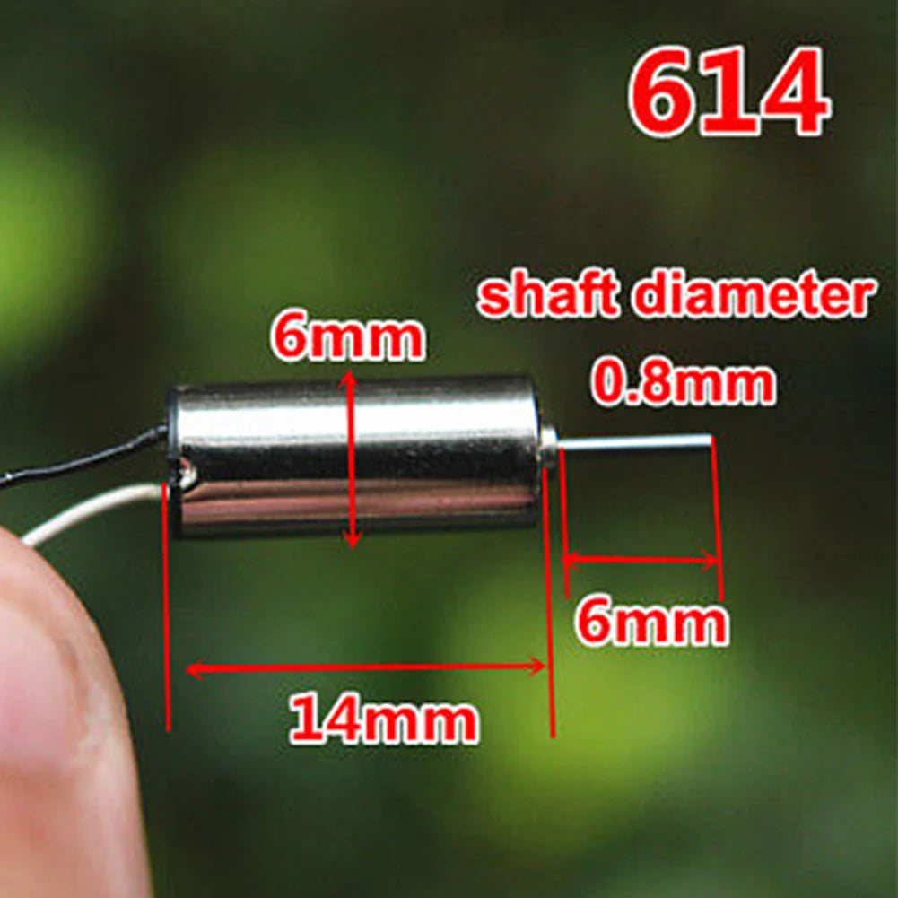DC3.7V Hollow Cup Motor 40000-50000rpm 612/614/716 Mini Coreless Electric Motor For RC HM Coreless Motor Qme