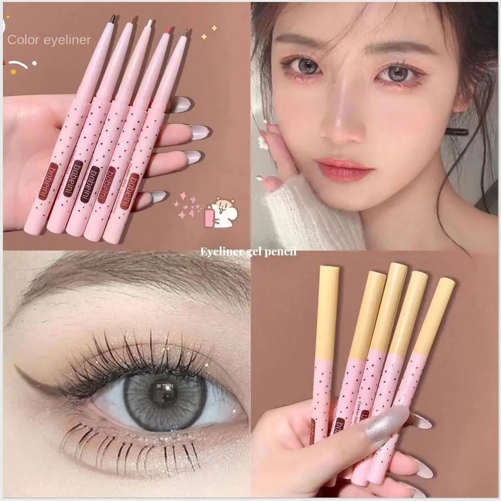 Eyeliner Gel Pencil Eye Silkworm Pen Long-lasting Waterproof Qme