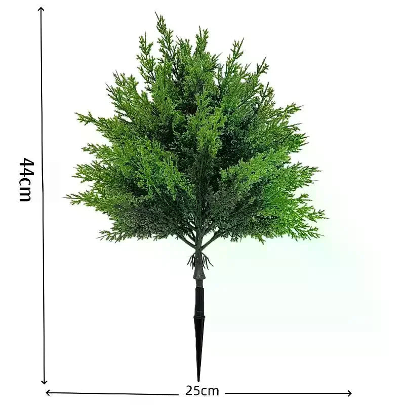 Artificial Cedar Topiary Trees Christmas Decorations Indoor Outdoor Small Realistic Greenery Cedar Pine Tree Home Garden Decor Qme