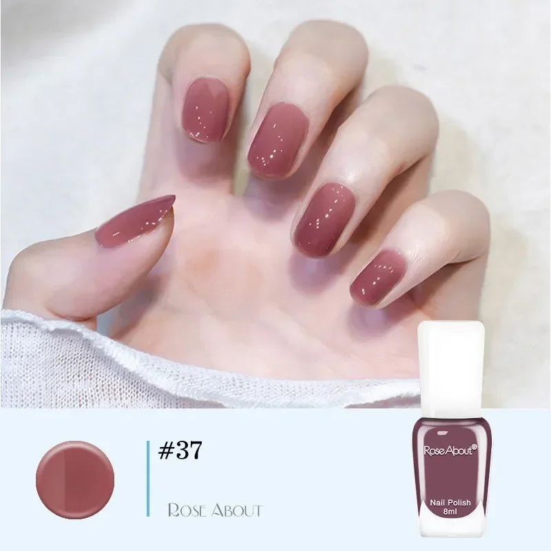 40 Colors Nail Gel No Bake Water-based Polish Glitter Sequins
