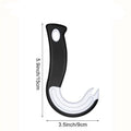 Easy-Grip Hook Can Opener - Durable Plastic, Perfect For Home & Restaurant Use, Ideal Christmas Party Accessory Qme Black
