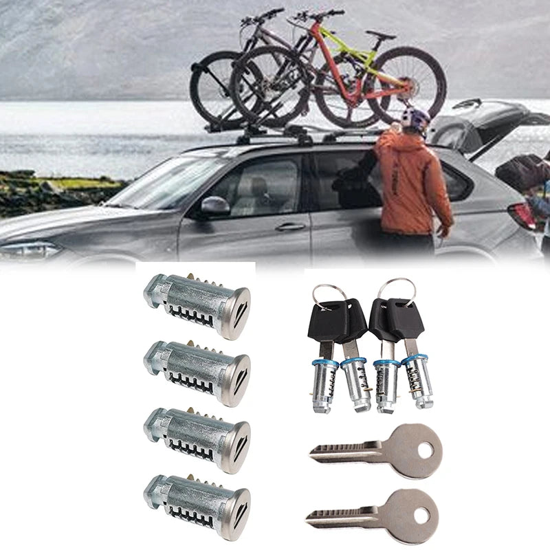 Roof Rack Locks Keys Lock Core Parts Cylinder Kits Car System Luggage Qme