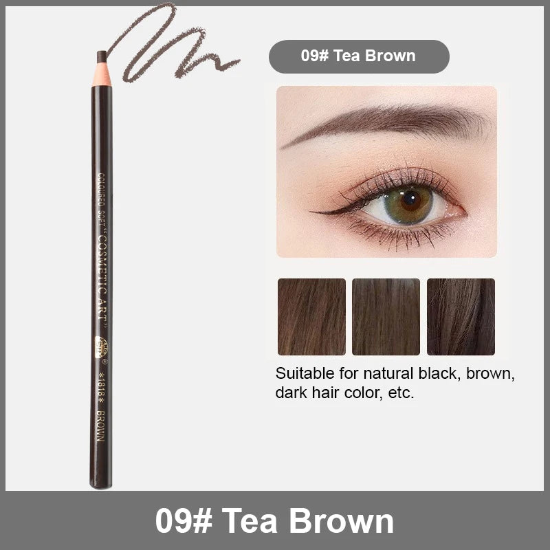 Waterproof Eyebrow Pencil Long Lasting Sweatproof No Fade Peel Off Qme 09Tea