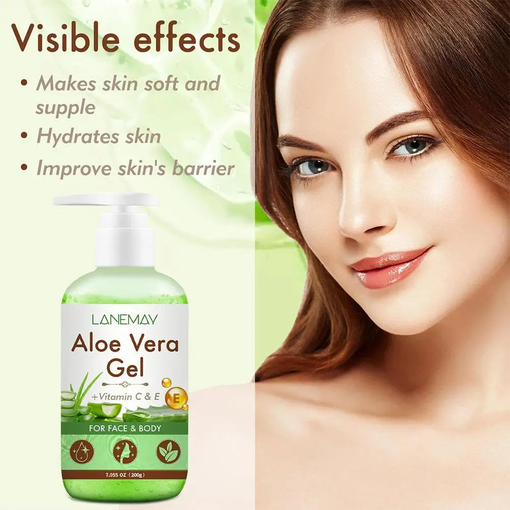 Aloe Vera Gel Cream Hydrating Moisturizing Fast-absorbing Non-sticky Qme