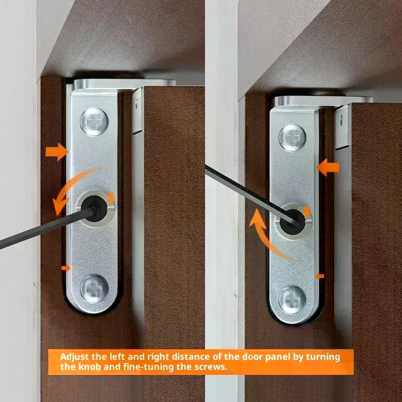 2 Pc Hidden Hinges For Doors 3D Adjustable Swivel Invisible World Hinge Zinc Alloy Door Hinge Furniture Hardware Qme