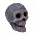 Halloween Human Skull Ornament Realistic Shape & Fireproof Imitated Human Skull Pit for Bonfire Campfire Fireplaces Qme 1PCS