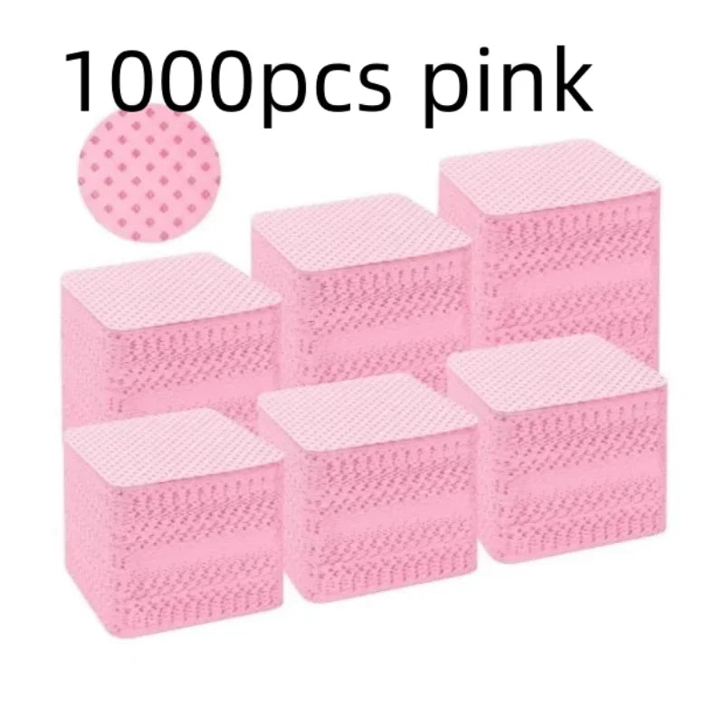 Wipes Napkins Remover Gel Plum Blossom Shape Nail Wipes Nail Manicure Pedicure Pads Art Cleaning Tools Tips Nail Polish Remover Qme 1000pcs pink