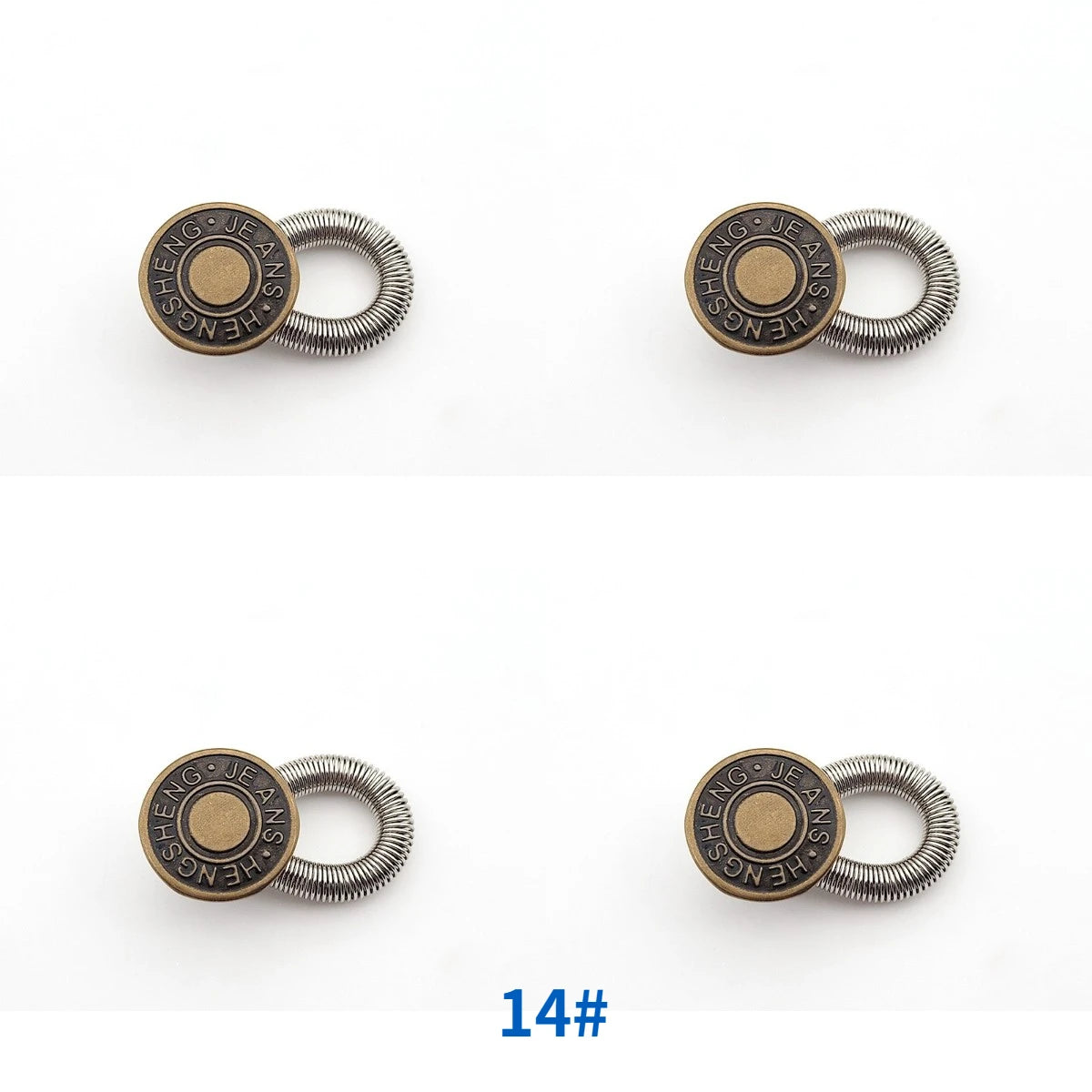 1/4/8pcs Detachable Jeans Waist Adjustment Buckle Metal Button Extender for DIY Pants Jeans Free Sewing Waist Extenders Buttons Qme 4pcs-14