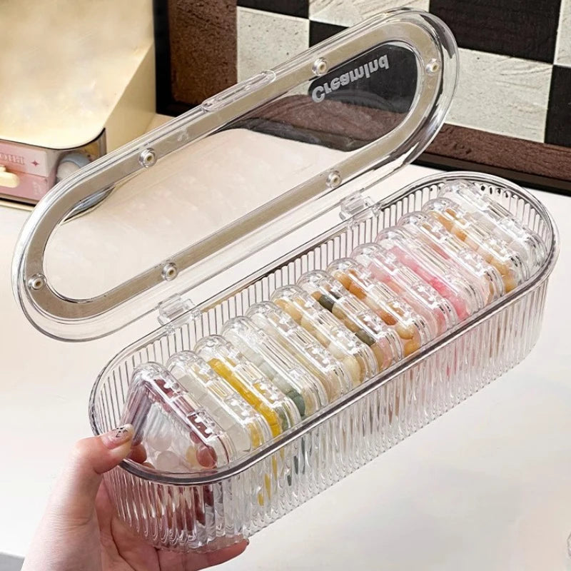 Restaurant Spoon Fork Cutlery Storage Box Light Luxury Transparent Qme