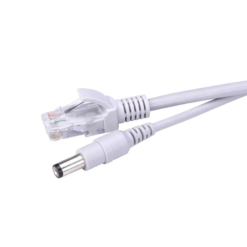 1PCS HD Surveillance Camera Cable RJ45 Ethernet DC Power Integrated Thickened Monitoring Tail Cable Qme