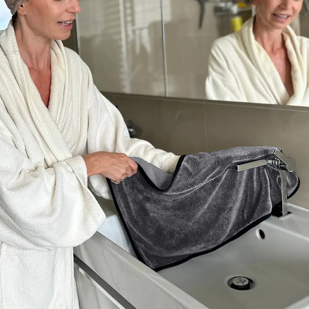 Multifunctional Large Water Uptake Shower Cubicle Cloth For Removing Water In Showers And Bathrooms Drenched Bath Drying Cloth Qme