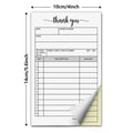 1 Receipt Book Carbonless Paper Thank You Sales Order Small Business Qme A1