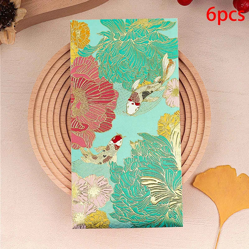 Red Envelope Universal Creative Koi High-end Wallet Spring Festival Qme A1